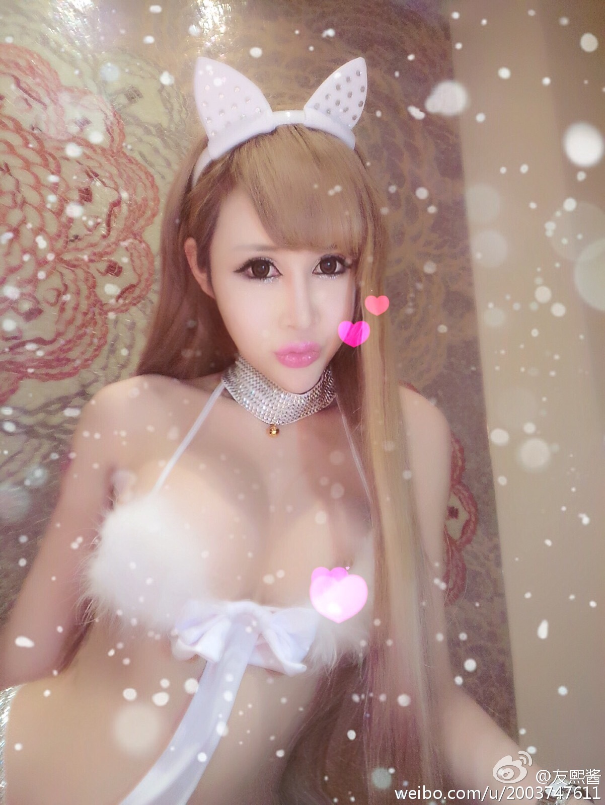 G罩美胸 火爆的辣子 友熙酱 微博自拍破解私密图片 2